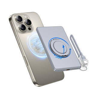 y^ E 360°]X^hzKWATUNG oC obe[ MagSafeΉ 5000mAh y 7mm ^ }OZ[t[d CX[d }Olbg PSEF؍ς PD20W }[d 2䓯[d Power Bank X