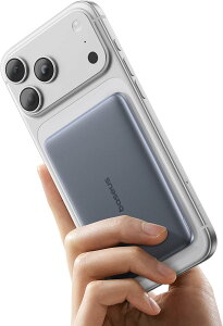 Baseus AM41 oCobe[ ^0.9cm CX 5000mAh MagSafeΉ }OZ[t }Olbg J[hTCY RpNg PD20w }[d PSEF؍ y ^ iPhone 17 Pro Max/17 Air/16/15/14/13/12 Ή