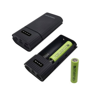 oCobe[ 18650obe[ d 13 dr 4000mAh e gя[d X}z[d 2A}[d USB|[g Lightning/Type-C/Micro-B̓|[g LCDcʕ\ e oC 18650`Ed