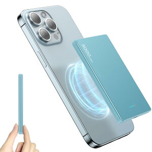 MagSafeoCobe[ ^y0.79CMɔւ̒ z 5000mAhy ^ }OlbgCX[d PD20W }[d CX oCobe[ Power Bank 䓯[d iPhone16/15/14/13/12