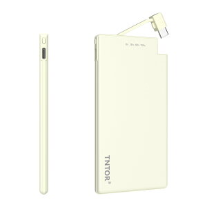 TNTOR ���o�C���o�b�e���[ �y�� iPhone15Pro�Ή� �P�[�u������ T-ype-C��p ���^ ���� 6.8mm 5000mAh �X�}�z�[�d�� �����^�ѕ֗� �n�k/�ЊQ/���s/�o���p�yPSE�F�؍ρz �p�X�e���F