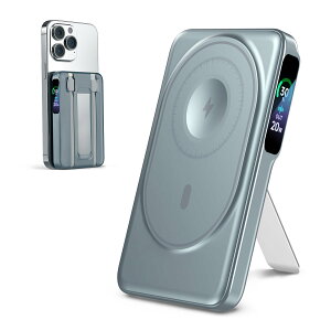 oCobe[ MagSafeΉyCX[dEPD22.5W}[dEUSB-CP[uzCXoCobe[ }Olbg ^ 10000mAh e oC obe[ LCDcʕ\ X