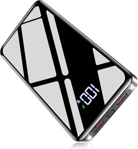 ���o�C���o�b�e���[ 40000mAh��e�� �}���[�d 3�䓯���[�d PSE�Z�p��K�� LCD�d�ʎc�ʕ\�� �ő�2.1A�o�� USB-C���o�̓|�[�g���� Smart IC���������[�d ���S�݌v ��H�ی� �X�}�z�[�d�� �g�я[�d