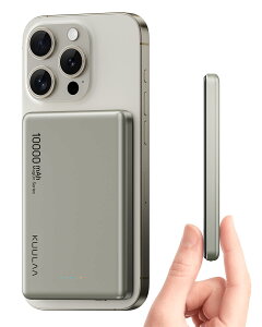 Kuulaa oCobe[ }OZ[t^ ^ y(jŔ10.7mm, 10000mAh)yMagSafeΉ}Olbg/^CvC PD20W/iPhone12~16ΉzPSEF