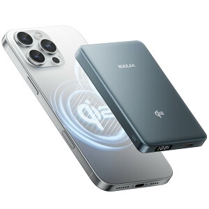 Kuulaa Qi2 oCobe[ 10000mAh PD 20W MagSafeΉ}Olbg 15W}[d PSEF iPhone 17/16/15/14/13/12 V[YɑΉ - DF