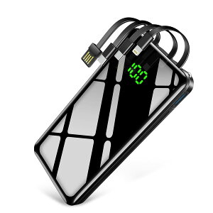 KYOKA ���o�C���o�b�e���[ �y35000mAh & �P�[�u������ & PSE�F�؍ρz ��e�� 4in1�P�[�u������ �}���[�d 4�䓯���[�d �ő�2.1A�o�� LCD�c�ʕ\�� �X�}�z�[�d�� �g�я[�d�� ���ʎd�グ�f�U�C�� 2��LED��