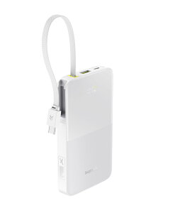 Baseus oCobe[ USB-C P[u 22.5W }[d 10000mAh e fBXvC PDΉ 3䓯[d Type-C×2 + Type-A iPhone15/16 Galaxy Android X}z Ή P[ǔ^ @ PS