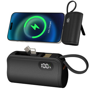 oCobe[ 5000mAh y ^ MFiKF Light-ningRlN^[ & ^CvCP[u Type-C|[go 2䓯[d gя[d X}z[d 2.4A }[d R[hX @݉