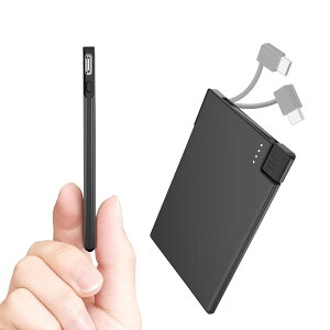 TNTOR oCobe[ y ^ iPhone 16/15Ή gя[d 4.5mm 2500mAh  X}z[d Type-CP[u ^ Type-Co͌p AndroidΉ 2䓯[d ^ѕ֗ yX[ nk/䕗/