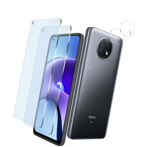 FOR Xiaomi Redmi Note 9T 5G �K���X�t�B���� + FOR Xiaomi Redmi Note 9T 5G�J�����t�B���� �p�̕ی�t�B���� ���͂�ی� �ڂ̔��y�� �\��t���ȒP �����z�� �C�A �h�~ FOR 9T�p�̉t���� �� �V�[�g�Ռ��z��