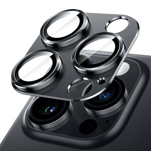 JETech �J���������Y�t�B���� iPhone 14 Pro 6.1�C���`/iPhone 14 Pro Max 6.7�C���`�p �S�ʕی� 9H�����K���X �����O�J�o�[ �}�b�g�����v���[�g �P�[�X�Ɋ��Ȃ� 1������ �i�X�y�[�X�u���b�N�j