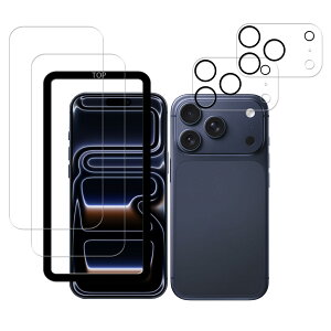 HUAKE KXtB iPhone 17 Pro max p YɎqfސ  KX wh~ t ی tB YJo[y(2)KXtB {(2)JtB{KChgtz