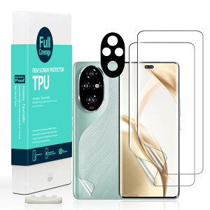 Ibywind Honor 200 Pro 5G�i6.78 �C���`�j�p�X�N���[���v���e�N�^�[ �t���L�V�u��TPU�t�B����2�� �J���������Y�v���e�N�^�[1�� �����ăJ�[�{���t�@�C�o�[�t�B����1�� [�w��ǂݎ�� ���t���ȒP]