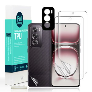 Ibywind Oppo Reno12 Pro 5G�i6.7 �C���`�jTPU�t�B���� 2 ���n�C�h���Q���t�B���� �K�C�h�g�t�� �����Y�J�o�[�i1���j �w�ʃV�[�g�i1���j �D��Ă���e�͐��Ə_�TPU�f�ޕی�V�[�g �y�S�ʋz���z�y