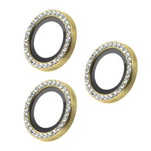 LEPLUS ���v���X iPhone 16 Pro/iPhone 16 Pro Max �Ή������Y�ی�K���X�t�B���� �uSPARKLE LENS GLASS�v�S�[���h LN-IP24FGLENSWGD