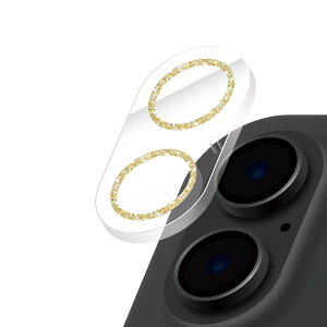 LEPLUS �����Y�ی�K���X�t�B�����uSPARKLE LENS GLASS�v iPhone 17/16/16 Plus�Ή� �݊��� �S�ʕی� �S�[���h LN-IM25FGLENSLGD