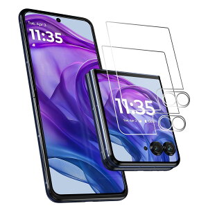 For motorola razr 50 ultra �y �����Y�t�B�����ی�t�B����*2+�w�ʕی� �t�B����*2�zfor motorola razr 50 ultra �����K���X �����^ ��G��ǂ� ������ �C�A�h�~ PCduoduo