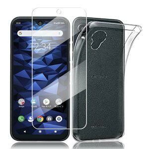 Koucfum �Ή� DIGNO BX2 A101KC �p�� �K���X�t�B����+�N���A �P�[�X ���� �\�t�g DIGNO BX2 A101KC �p �ی�t�B���� 1���y���Ɏq�f�ސ��z �d�x9H �����ߗ� ��U�h�~ ��?�z�� DIGNO BX2 A101KC TPU�ی�P�[�X 1��