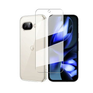 Koucfum �Ή� Pixel 9A �p�� �K���X�t�B����+�N���A �P�[�X ���� �\�t�g �s�N�Z��9a �p �ی�t�B���� 1���y���Ɏq�f�ސ��z �d�x9H �����ߗ� ��U�h�~ ��?�z�� Pixel 9A TPU�ی�P�[�X 1�� �y�� �Ռ��z