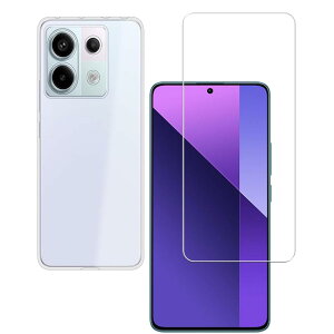 �Ή� redmi note 13 pro 5g �P�[�X+ �K���X�t�B���� �y���{��-�d�x9H�z xiaomi redmi note 13 pro 5g �ی�t�B���� �ώw�� ������ ���˒ጸ ��U�h�~���� �V���I�~ Redmi Note 13 Pro �_�� TPU �J�o�[ �S���� �U�M