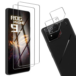 y2+2zΉ ASUS ROG Phone 9 Pro Edition KXtB 2 + Ή ROG Phone 9 Pro Edition 5G YیtB 2 FOR ASUS ROG Phone 9 Pro Edition p̉tیtB Sʕی ϏՌ ɔ CA[ w