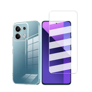 �y1���K���X�t�B����+1��TPU�\�t�g�V�F���z Redmi Note 13 Pro 5G�p�� �t�B���� �t���ی� �t�B���� �����K���X �d�x9H �����ߗ� �C�A�[�� �w��h�~ ��U�h�~For Redmi Note 13 Pro 5G�P�[�X �N���A TPU �Ϗ�