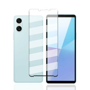 For Xperia 10 VI SO-52E SOG14 KXtB y{Ɏq dx9Hz tB KX t یtB 3D TouchΉ ACA[ A0.26mm^ 2.5D EhGbWH AٟA0hw?h?