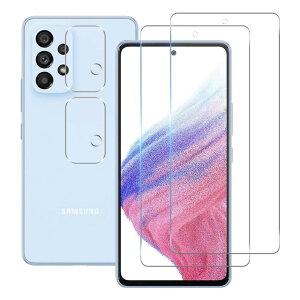 Ή Galaxy A53 5G SC-53C SCG15 KXtB y 2+2Zbg- YɎqf z Galaxy A53 5G tB (2) + YtB (2) MNV[A53 KX Yی P[X y EhGb