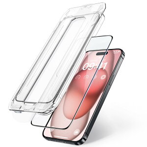 NIMASO o KXtB iPhone15p CA[ sȂ ȒP\t KX Sʕی tB tJo[ KChgt 1Zbg ACtH15Ήi6.1C`j NSP23H715