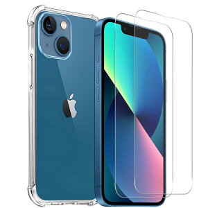 iPhone 13 mini �P�[�X + �K���X�t�B�����y���Y���Ɏq�f�ށz iphone13mini �t�B���� �S�ʋz�� �����ߗ� �d�x9H ���E���h�G�b�W���H �A�C�z��13 mini �ی�P�[�X �N���A ���΂݂Ȃ� �ČRMIL�K�i �ϏՌ�