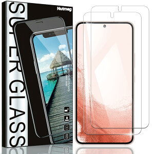 Nutmeg�y2���Z�b�g�zGalaxy S22 �K���X�t�B�����y���{���Ɏq�f�ސ��zSCG13 / SC-51C �t�B���� �M�����N�V�[S22 �ی�t�B���� �����K���X �d�x9H �����ߗ� ������ �C�A�Ȃ� �\��t���ȒP ������ �ϏՌ�