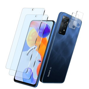 �Ή� Redmi Note 11 Pro 5G �K���X�t�B���� + Redmi Note 11 Pro 5G �J�����t�B���� Note 11 Pro 5G �p�̕ی�t�B���� ���͂�ی� �ڂ̔��y�� �\��t���ȒP �����z�� �C�A �h�~��U�h�~ �Ή� Note 11 Pro 5G �t