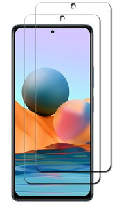 �y2���Z�b�g�z�ɓK�p���� Xiaomi Redmi Note 10 Pro �K���X�t�B���� �����K���X�t�B���� �t�B���� ���{�f�ސ� �t���ی�t�B���� ��ʕی� �K���X�J�o�[ �ɔ�0.33mm �����ߗ� �ώw�� ������ 2.5D ���E