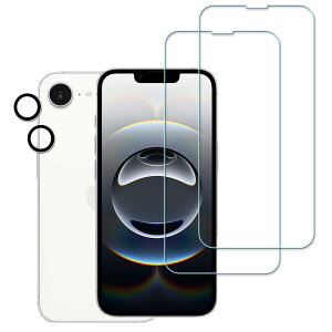 KPNS u[CgJbg iPhone 16E p (2)KXtB + (2)JtB {Ɏqfލ̗p S یtB Jی YJo[ Ή