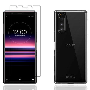 �y1���t�B����+�P�[�X TPU�zFor �G�N�X�y���A 5 SO-01M SOV41 �K���X�t�B���� For Xperia 5 SO-01M SOV41 �t�B����+For �G�N�X�y���A 5 SO-01M SOV41 �P�[�X SO-01M SOV41 TPU �Ή� �����ی�\�t�g �V���R���P�[�X ��