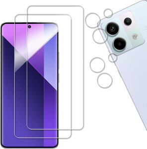 KPNS �y2+2������zRedmi Note 13 Pro 5G �K���X�t�B���� (2��) + �J�����t�B���� (2��) ���Y�Ɏq�f�ސ� �S�ʕی� �����K���X �ی� �t�B����