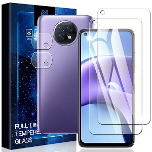 Nutmeg �Ή� Xiaomi Redmi Note 9T 5G �p�� �K���X�t�B�����i2���j�{Xiaomi Redmi Note 9T 5G �p�� �J�����t�B�����i2���j�y���Ɏq�f�ސ��z�ی�t�B���� �d�x9H �����K���X �����ߗ� ��U�h�~ �w��h�~ �Ϗ�