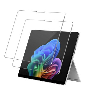 Huy Surface Pro 11 ���� �t�B�����y2���Z�b�g�z �\�ʍd�x9H Surface Pro 9/10/Surface Pro 8/X �ی�t�B���� �����^�b�`�\�t�� �C�A�[�� �Ռ� Surface Pro 11/Surface Pro 9 �p�� �K���X�t�B���� ���N���A�ȉ掿 ��