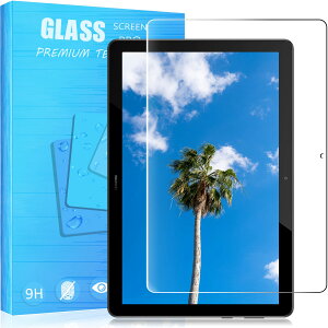 FOR Huawei MediaPad T5 10.1�C���` �p�̃K���X�t�B���� �����K���X�t�B���� �ώw�� ������ �\�ʍd�x9H ���E���h���H���� ��U�h�~���� �����ߗ� ����\�ʎd�l ��ʕی� �w��h�~ �ی�V�[�g FOR Huawe