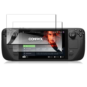 �y2���Z�b�g�zSteam Deck/Steam Deck OLED�p�̃t�B���� Steam Deck �p�� �t���ی�t�B���� ���Ɏq�f�ލ̗p �����K���X �t�B���� �d�x9H ���� 2.5D �ϏՌ� ������ ���ϋv �ώw�� ��U�h�~���� Steam Deck �p��