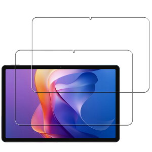 HKKAIS Redmi Pad 2/Redmi Pad 2 Play Bundle �ی�t�B�����y2���Z�b�g�z���{���Ɏq�̗p Redmi Pad 2/Redmi Pad 2 Play Bundle �p �K���X�t�B���� ���� �K���X �t�� �ی� �t�B����