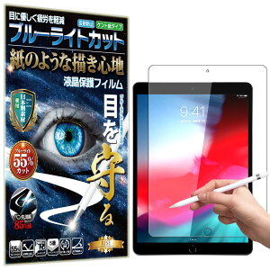 RISE �t�B���� �y�[�p�[ �� �e�N�X�`�� �u���[���C�g�J�b�g iPad Air 3 (�� 3 ����) / iPad Pro 10.5 �C���` �p �ی�t�B���� �A���`�O���A ���˖h�~ ���{�� �y�\�t�����s�� �����đ��z �P���g �� �̂�