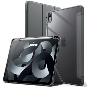 JETech iPad Air 11 �C���` M3/M2 (2025/2024)�AiPad Air 5/4 �P�[�X 10.9 �C���` (��5/4����A2022/2020���f���p) Pencil���[�\�����o�b�N�J�o�[ ���^ �X�^���h �Ռ��z�� �^�u���b�g�J�o�[ �I�[�g�E�F�C�N/�X��