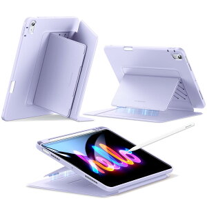 ESR iPad Air 11�C���` �P�[�X(M3/M2�A2025/2024) iPad Air ��5/4���� ��p�J�o�[(2022/2020) �y�����[ �ϏՌ� �c���X�^���h �����E�F�C�N/�X���[�v Pencil Pro/USB-C ���C�����X�[�d�Ή� �}���`�A���O���P�[�X 11