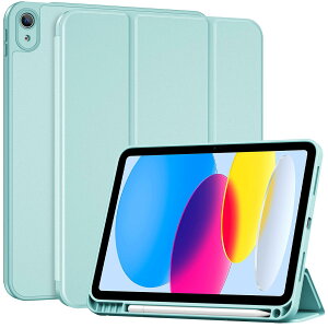 ProCase iPad 11����/10���� iPad�iA16�j11�C���` 2025/10.9�C���` 2022 �e���̂���TPU�o�b�N �ϏՌ� �O�܂� �X�^���h �X�}�[�g�J�o�[