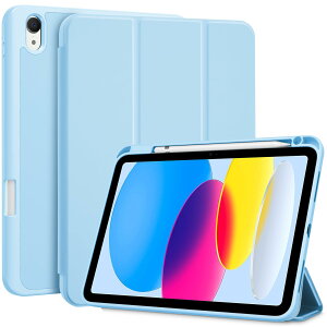 ProCase iPad 11����/10���� iPad�iA16�j11�C���` 2025/10.9�C���` 2022 �e���̂���TPU�o�b�N �ϏՌ� �O�܂� �X�^���h �X�}�[�g�J�o�[