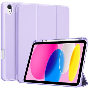 ProCase iPad 11����/10���� iPad�iA16�j11�C���` 2025/10.9�C���` 2022 �e���̂���TPU�o�b�N �ϏՌ� �O�܂� �X�^���h �X�}�[�g�J�o�[