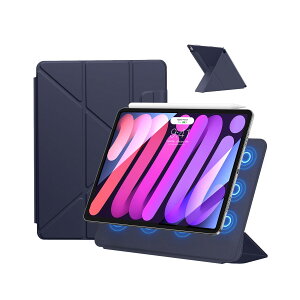 SANDUODD iPad mini7 �P�[�X(A17 Pro�A2024) iPad mini ��7/6���� �P�[�X (2024/2021) 8.3�C���` �P�[�X ���̓}�O�l�b�g�z�� ���u���c�u �p�x�����\ �O�p�`�X�^���h ���芴 Pencil Pro/USB-C�Ή� ���X���� �ɔ� �y