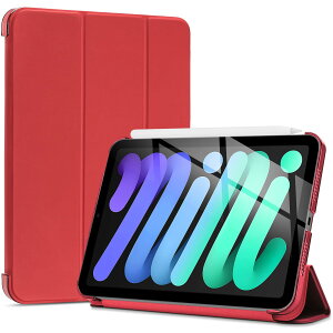 ProCase iPad Mini A17 Pro 7 2024 Mini6 P[X 2021 8.3C`AX O܂X^h n[hobNJo[AKp@FiPad Mini A17 Pro 7 2024AMini 6 2021 -bh