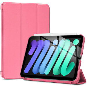 ProCase iPad Mini A17 Pro 7 2024 Mini6 P[X 2021 8.3C`AX O܂X^h n[hobNJo[AKp@FiPad Mini A17 Pro 7 2024AMini 6 2021 -sN